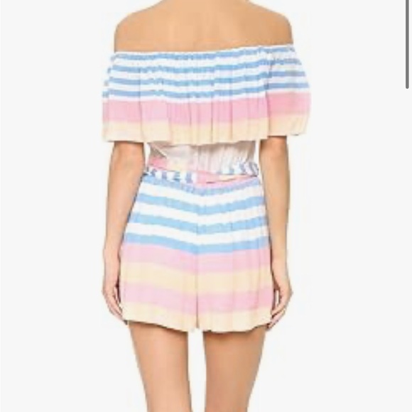 Mara Hoffman Pastel Stripe Off-Shoulder Dress - Picture 5 of 14